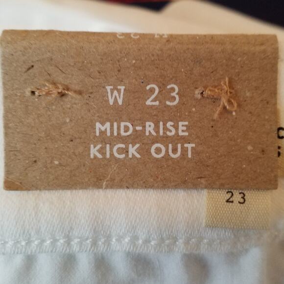 NWT Madewell Kick Out Crop Jeans – White – Size 23 NI961 - Picture 9 of 10